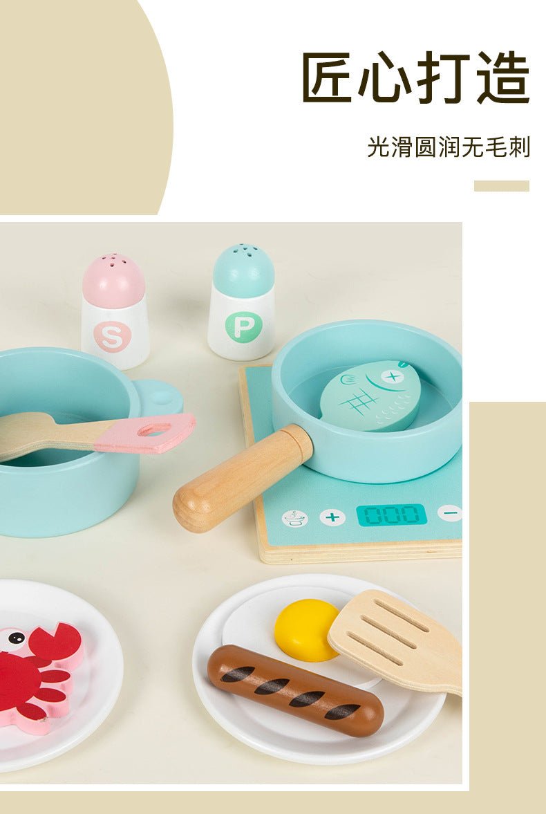 Wooden Play-house Kitchen Toy Set - Tiny Explorers Club