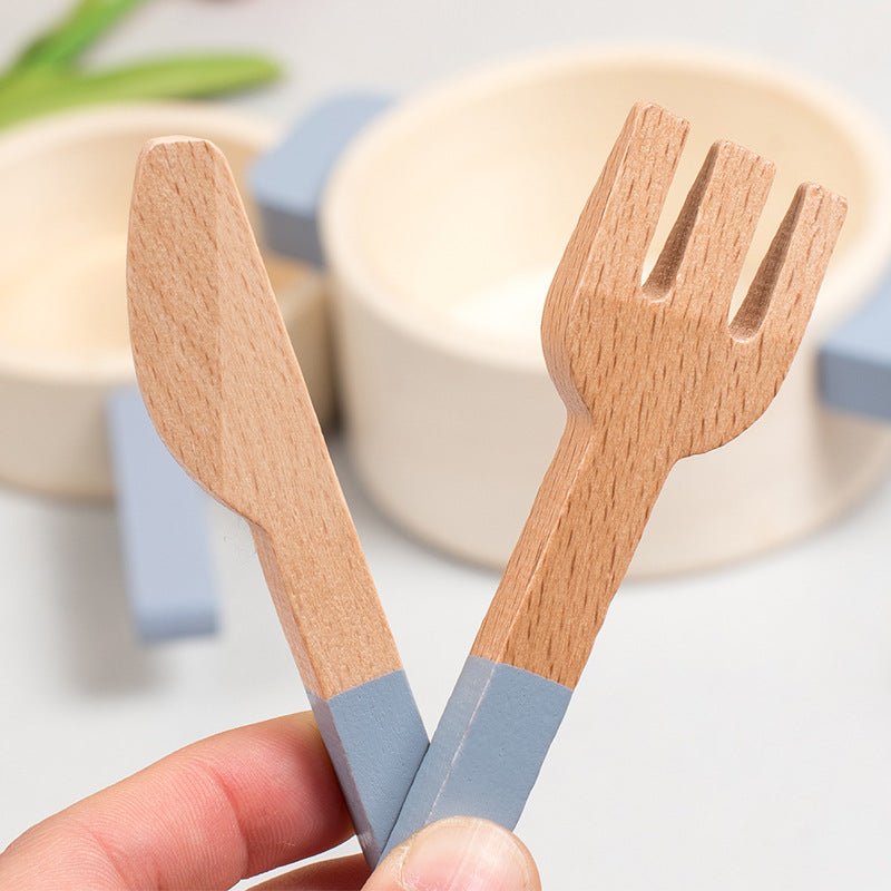 Wooden Play-house Kitchen Toy Set - Tiny Explorers Club