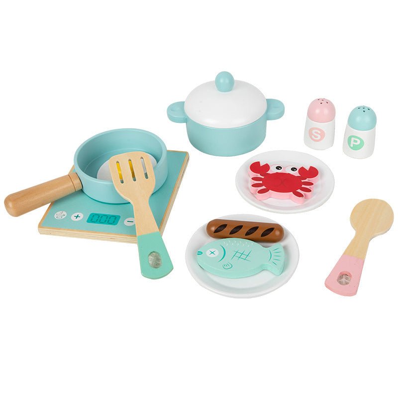 Wooden Play-house Kitchen Toy Set - Tiny Explorers Club