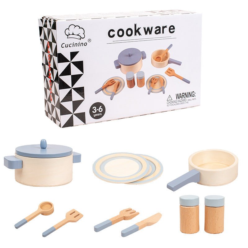 Wooden Play-house Kitchen Toy Set - Tiny Explorers Club