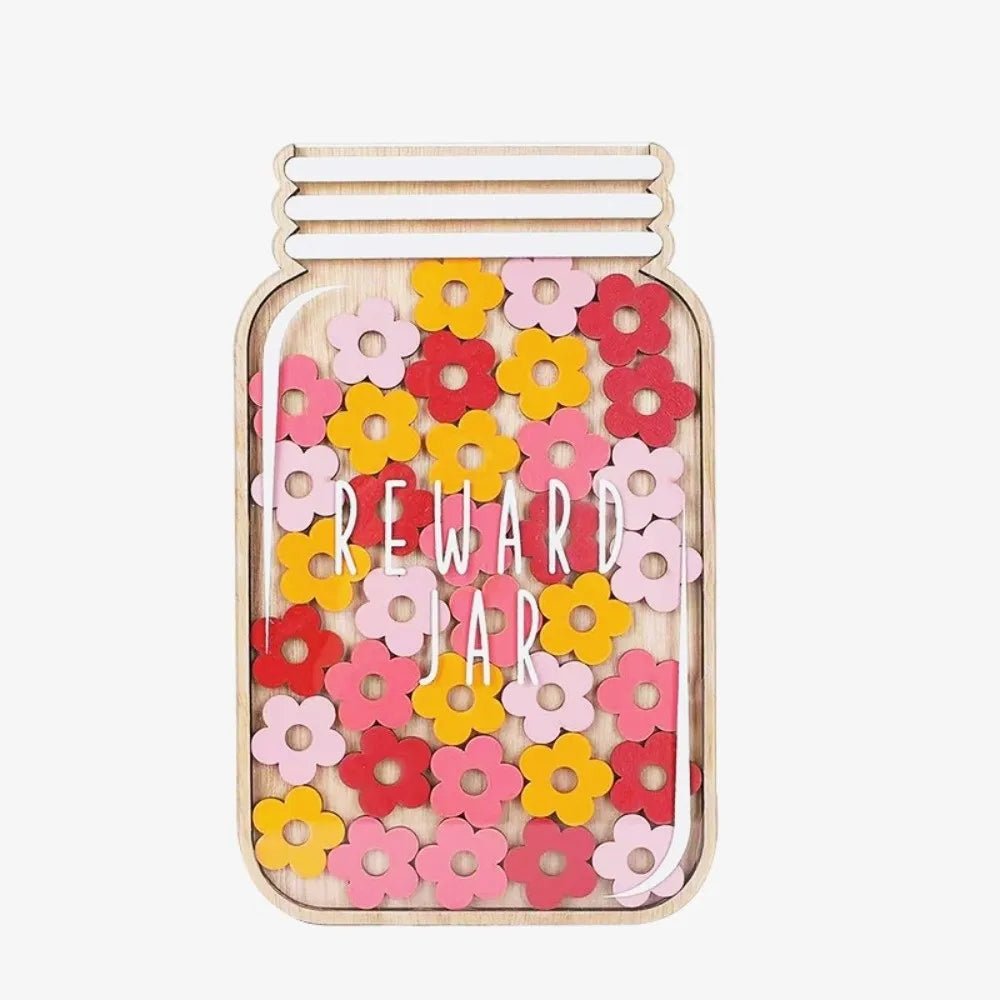 Wooden Positive Behaviour Rewards Jar - Tiny Explorers Club