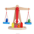 Wooden scales for measuring and weighing - Montessori Maths resources for Children's Learning - Tiny Explorers Club