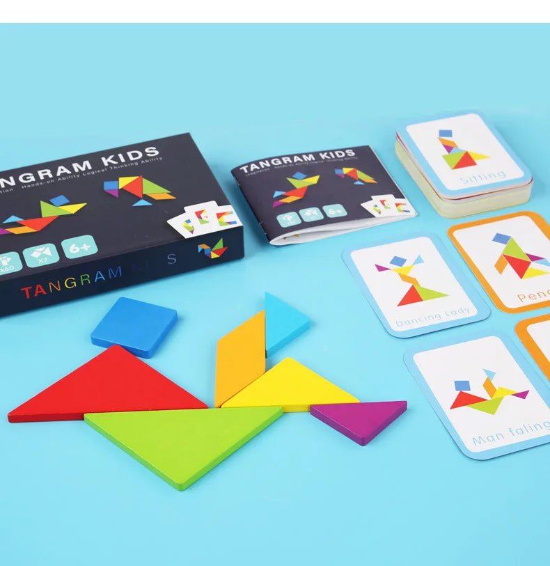Wooden Tangram Jigsaw - Tiny Explorers Club