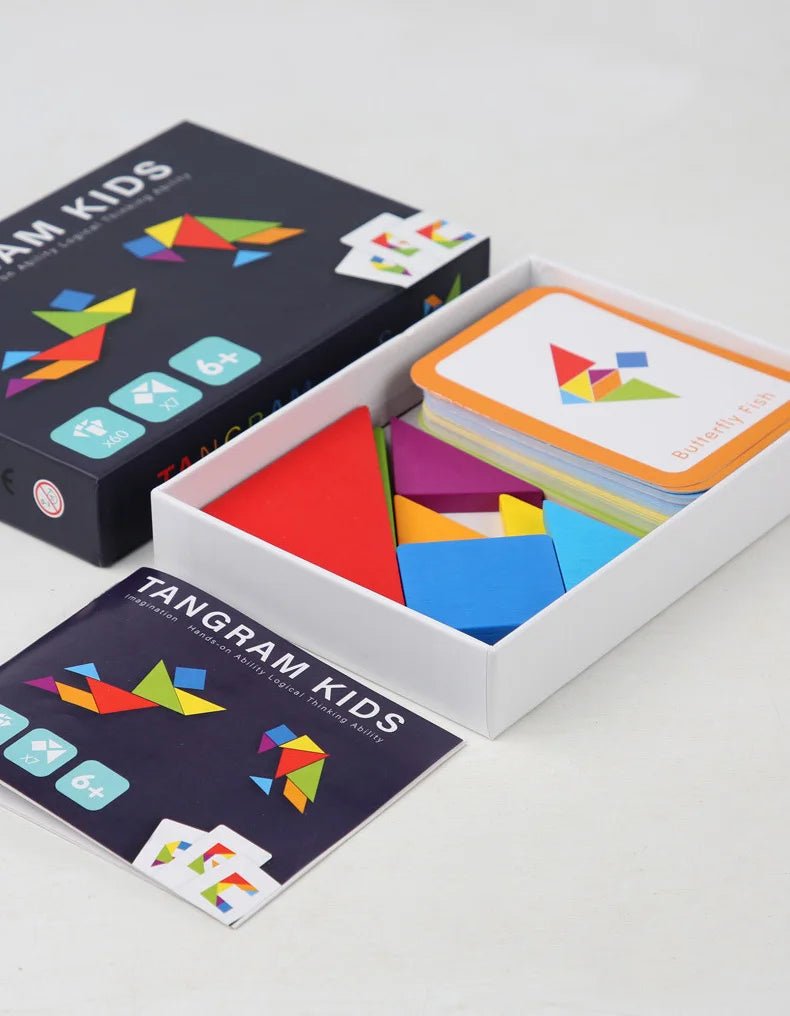 Wooden Tangram Jigsaw - Tiny Explorers Club