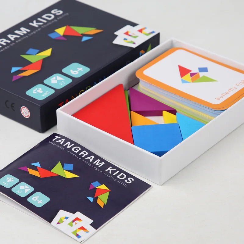 Wooden Tangram Jigsaw - Tiny Explorers Club