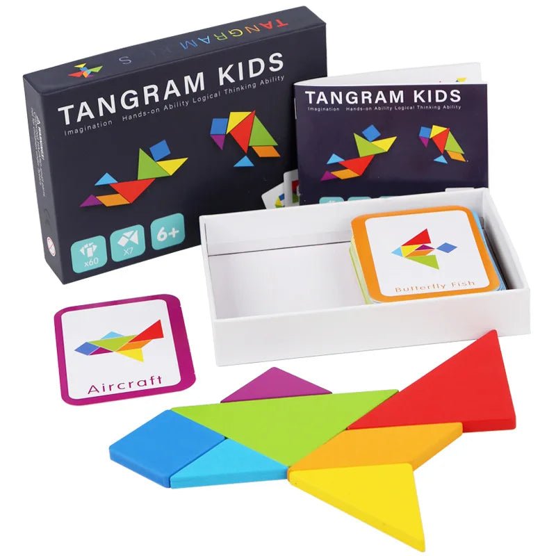 Wooden Tangram Jigsaw - Tiny Explorers Club