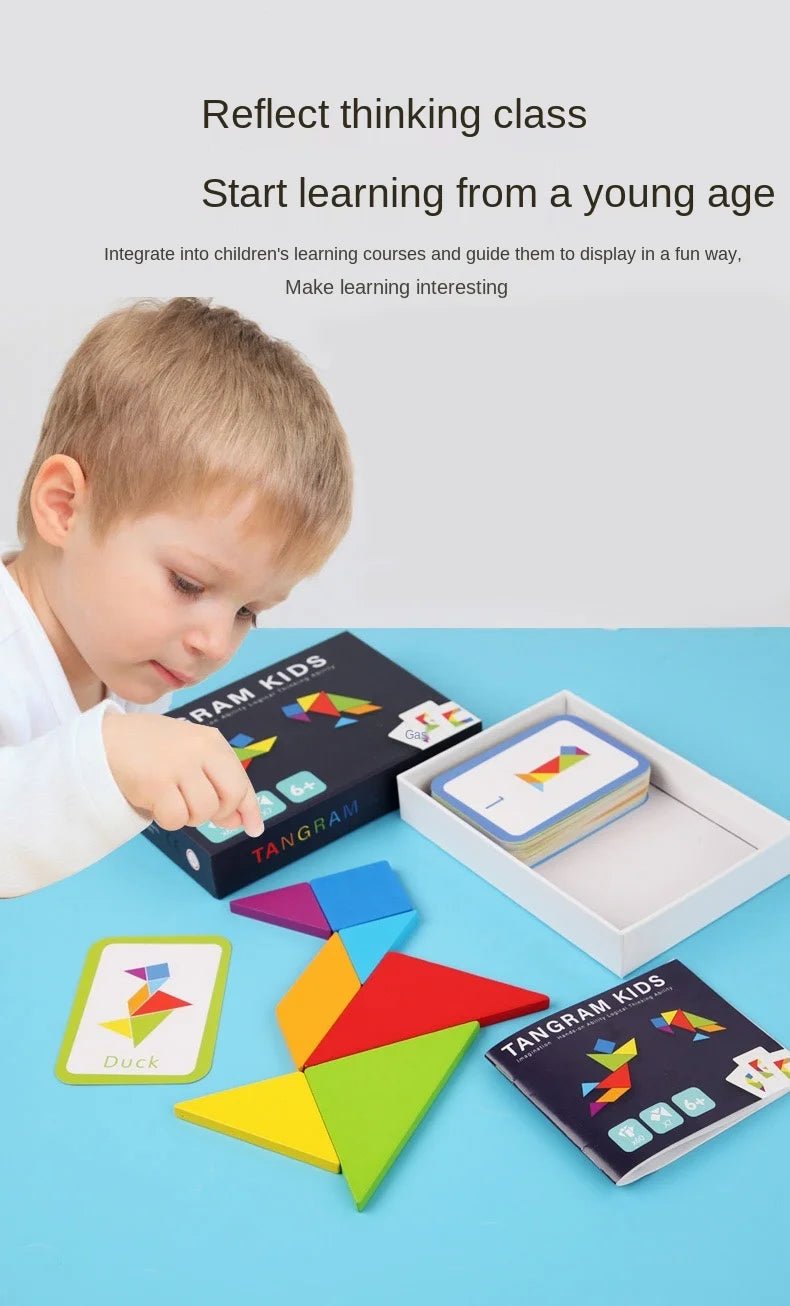 Wooden Tangram Jigsaw - Tiny Explorers Club