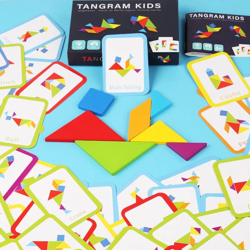 Wooden Tangram Jigsaw - Tiny Explorers Club