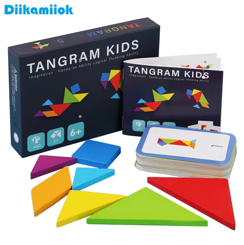Wooden Tangram Jigsaw - Tiny Explorers Club