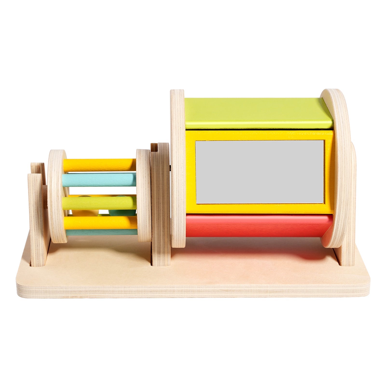 Wooden Textile Drum for Cognitive Sensory, Concentration and Hand-Eye Coordination - Tiny Explorers Club